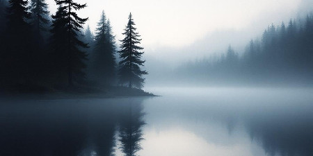 Λίμνη και δάσος στη Φινλανδία